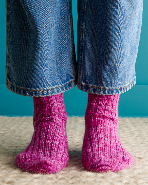 Perfect Fit Socks in Fine Print | Purl Soho