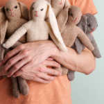 free Sweet Bunny knitting pattern in Purl Soho's Sweetgrass yarn