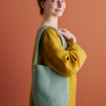 Twill Tote in Oleander free Twill Tote knitting pattern in Purl Soho's Oleander yarn