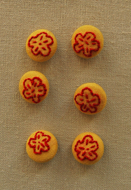 Embroidered Covered Buttons | Purl Soho