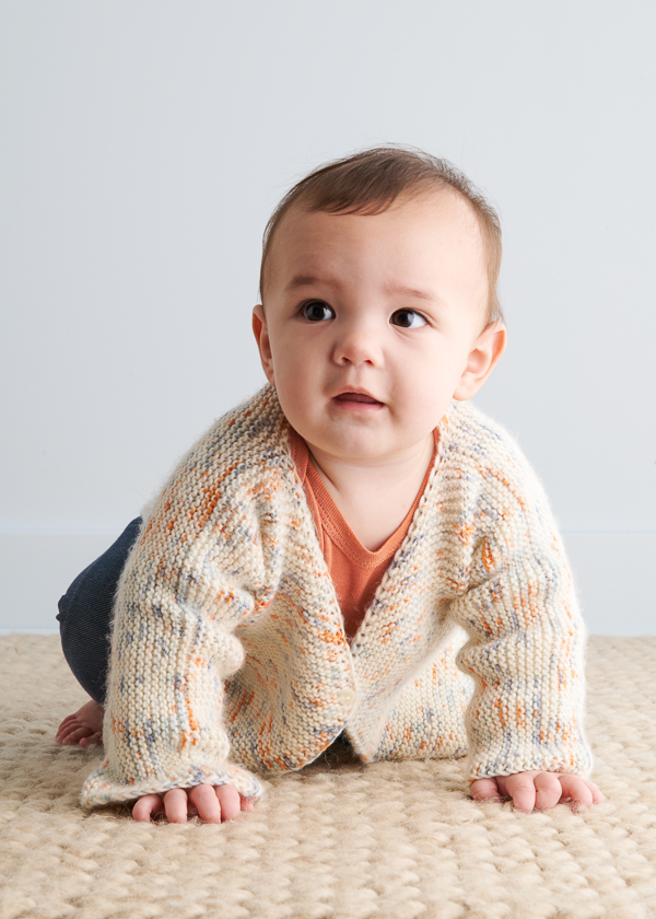 Simply The Best Cardigan for Babies + Toddlers in Pepper | Purl Soho