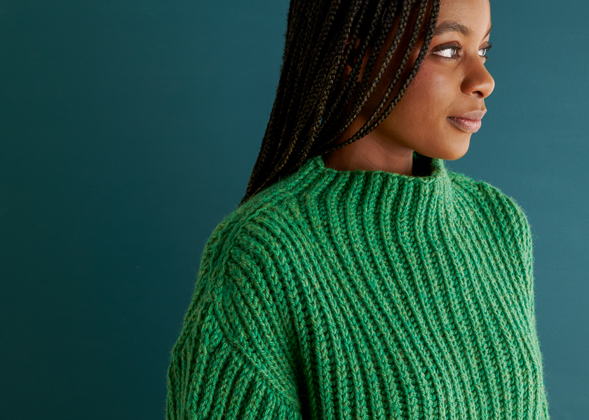 Big Brioche Turtleneck in Till | Purl Soho