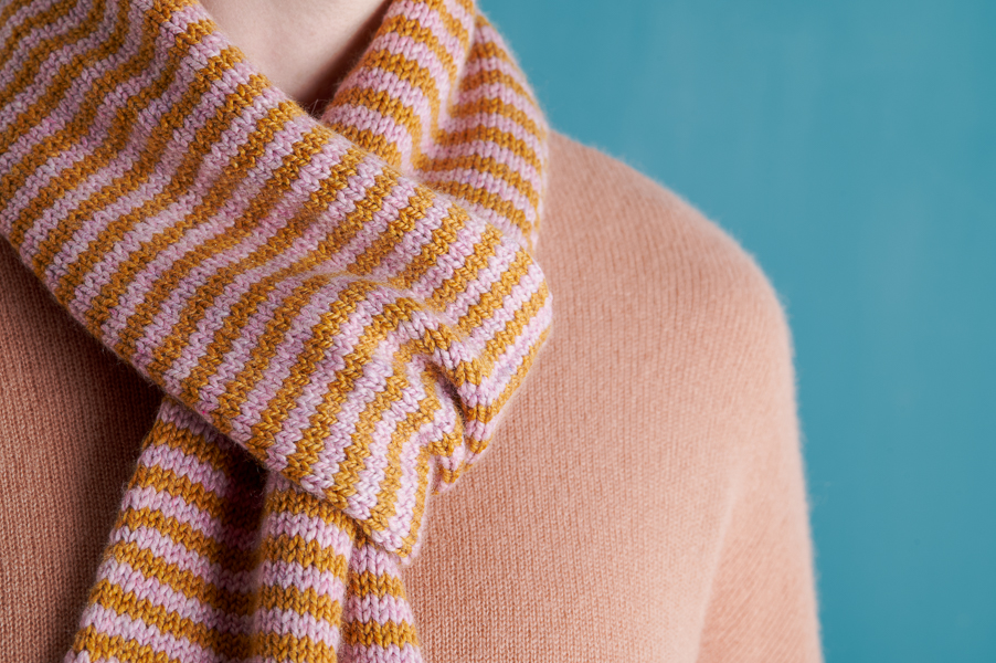 Keyhole Scarf in Stripes + New Colors | Purl Soho