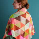 free Pirouette Shawl knitting pattern in Purl Soho's Linen Quill Minis yarn