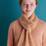 free Keyhole Scarf knitting pattern in Purl Soho's Cashmere Merino Bloom yarn