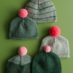Nine-Note Hats free Nine Note Hats knitting pattern in Purl Soho's Nine-Note Bundle yarn