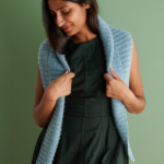 free Shawl Collar Shawl knitting pattern in Purl Soho's Nigh DK cashmere yarn