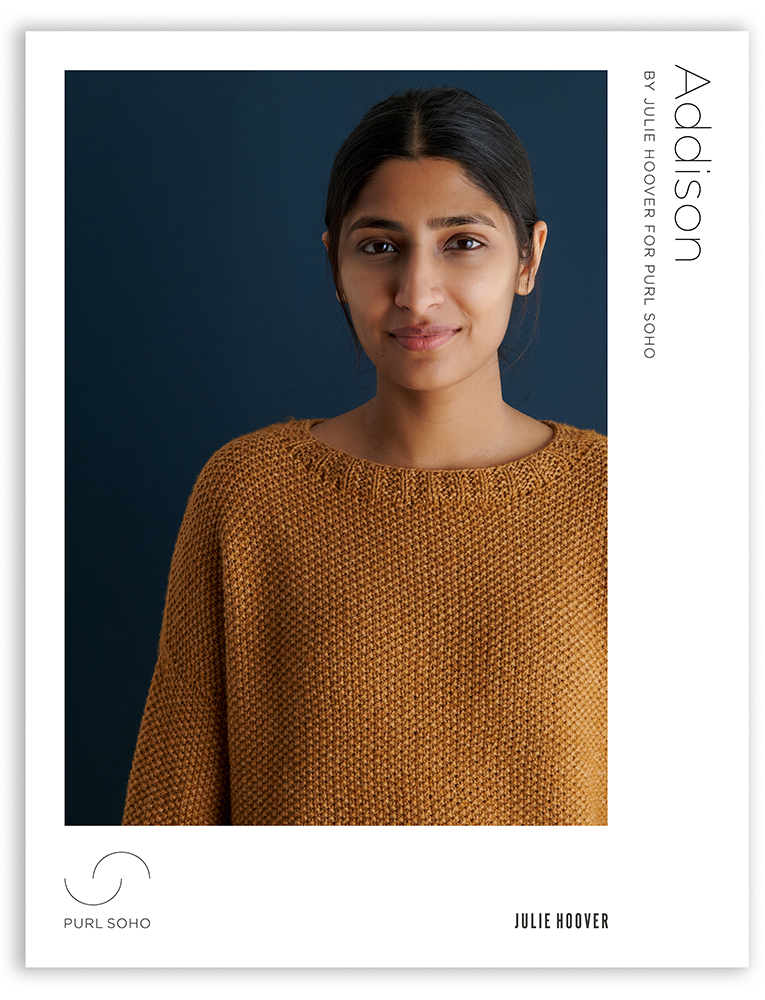 Julie Hoover For Purl Soho: Addison in New Yarns + Colors | Purl Soho