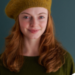 free Classic Knit Beret knitting pattern in Purl Soho's Spindle and Tussock yarns