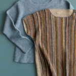 End To End pullover knitting pattern in Purl Soho's Linen Quill yarn