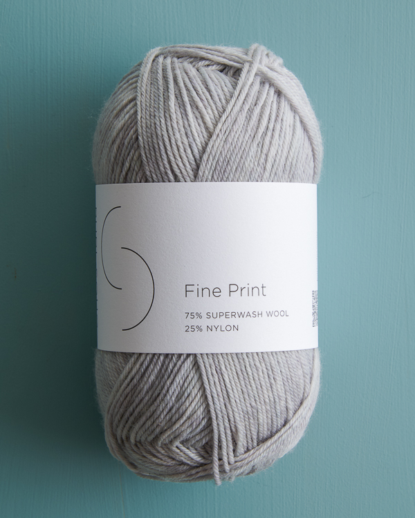 Easy Heel Colorblock Socks in Fine Print | Purl Soho