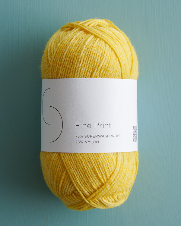 Easy Heel Colorblock Socks in Fine Print | Purl Soho