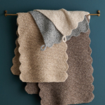 Easy Scalloped Washcloth + Hand Towels free Easy Scalloped Washcloth and Hand Towels knitting pattern in Purl Soho's Sketchbook Cotton yarn