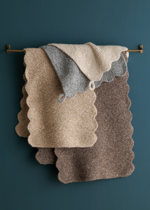 Easy Scalloped Washcloth + Hand Towels | Purl Soho