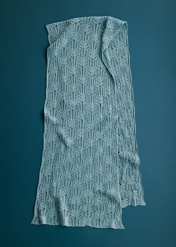Botanical Lace Wrap in Cattail Silk | Purl Soho