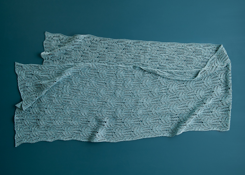 Botanical Lace Wrap in Cattail Silk | Purl Soho