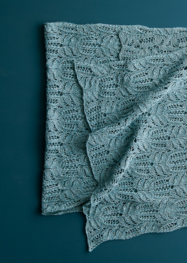 Botanical Lace Wrap in Cattail Silk | Purl Soho