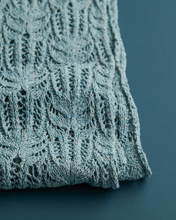 Botanical Lace Wrap in Cattail Silk | Purl Soho