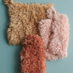free Fluffy Washcloth and Mitt knitting pattern in Purl Soho's Witch Hazel yarn