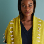 Little Tassels Wrap free Little Tassels Wrap knitting pattern in Purl Soho's Sketchbook Cotton yarn