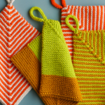 Pantry Pot Holders free Pantry Pot Holders knitting pattern in Purl Soho's Cotton Chirp DK yarn