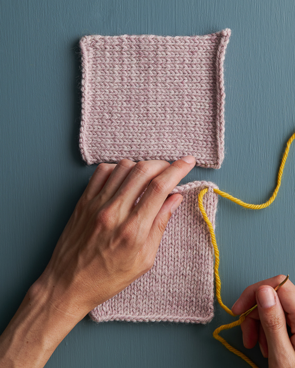 Seaming Stockinette Stitch: Stitches To Rows | Purl Soho