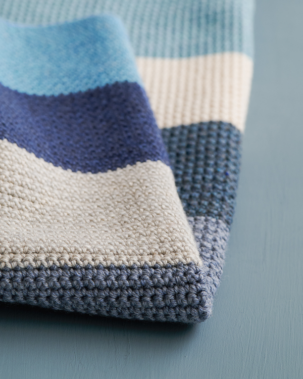 Crochet Super Easy Baby Blanket in Daily Wool Worsted | Purl Soho