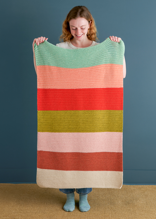 Crochet Super Easy Baby Blanket in Daily Wool Worsted | Purl Soho