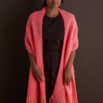 free Fringe-As-You-Go Scarf knitting pattern in Purl Soho's Paintbrush Mohair yarn