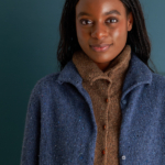 Top-Down Turtleneck Cardigan + Henley in Echo Wool Top-Down Turtleneck Cardigan and Henley knitting pattern in Purl Soho's Echo Wool yarn