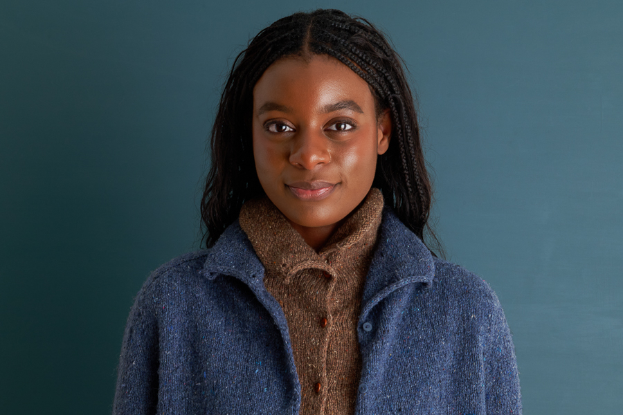 Top-Down Turtleneck Cardigan + Henley in Echo Wool | Purl Soho