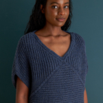 Ainur Berkimbay For Purl Soho: Center Point Popover in June Worsted Center Point Popover knitting pattern by Ainur Berkimbay in Purl Soho's June Worsted yarn
