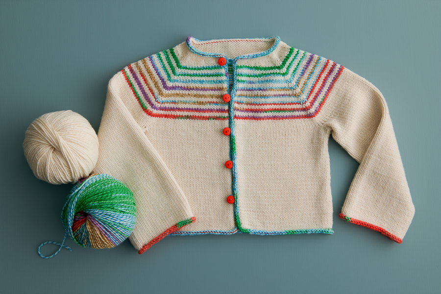 Painted Yoke Cardigan | Purl Soho