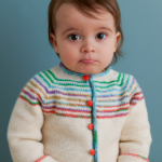 Painted Yoke Cardigan Painted Yoke Cardigan knitting pattern in Purl Soho's Novella yarn