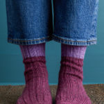 free Block Party Socks knitting pattern in Purl Soho's Daily Wool Sport yarn
