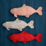 free Lucky Fish knitting pattern in Purl Soho's Pepper yarn