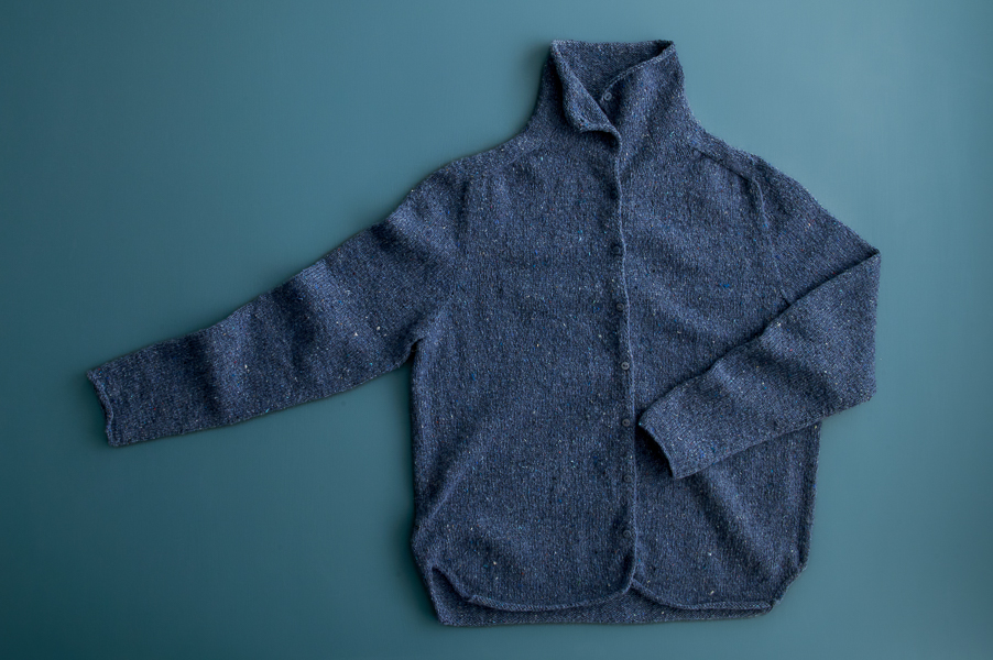 Top-Down Turtleneck Cardigan + Henley in Echo Wool | Purl Soho