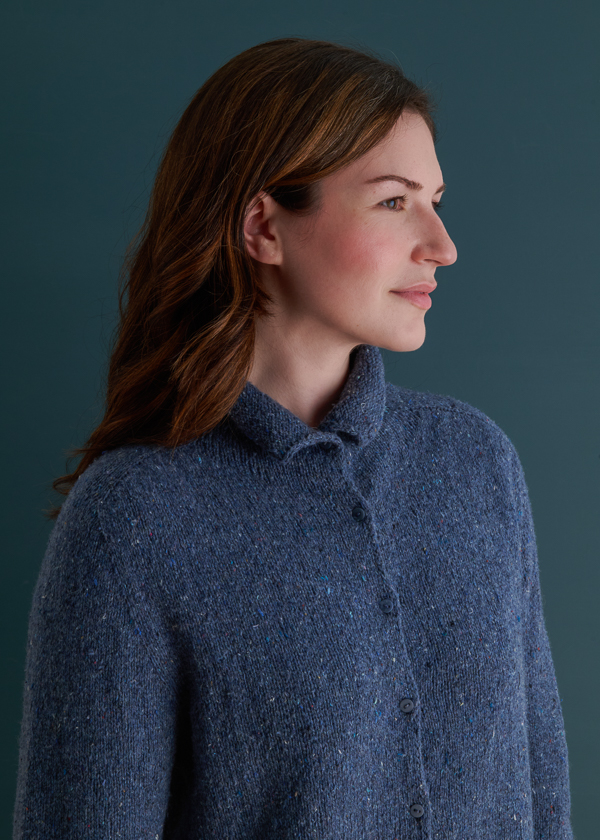 Top-Down Turtleneck Cardigan + Henley in Echo Wool | Purl Soho