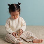 8-Spoke Yoke Pullover for Babies + Toddlers knitting pattern in Purl Soho's Morning yarn