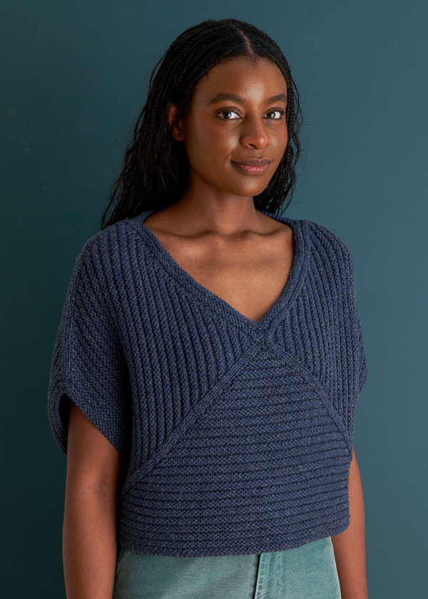 Ainur Berkimbay For Purl Soho: Center Point Popover In Tulip Cotton | Purl Soho