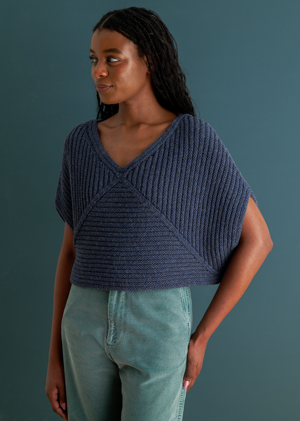 Ainur Berkimbay For Purl Soho: Center Point Popover in June Worsted | Purl Soho