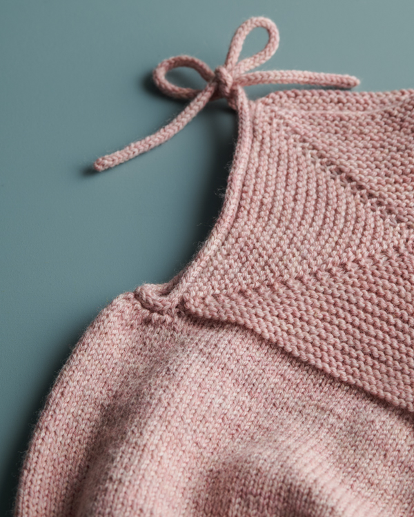 Ainur Berkimbay for Purl Soho: Pinwheel Baby Romper in Stormy Superwash Sock | Purl Soho