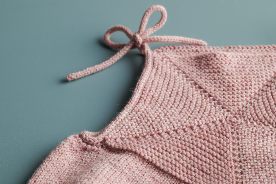 Ainur Berkimbay for Purl Soho: Pinwheel Baby Romper in Stormy Superwash Sock | Purl Soho
