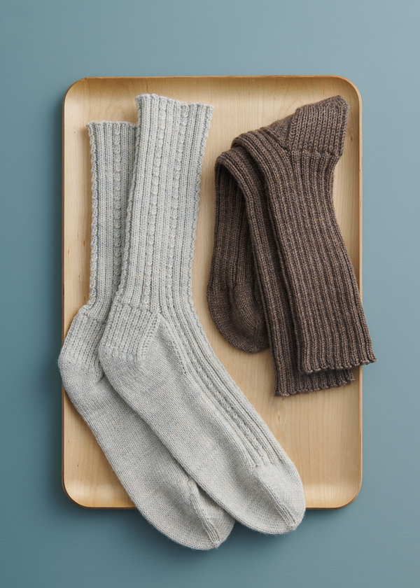 Toe-Up Socks in Stormy Superwash Sock | Purl Soho