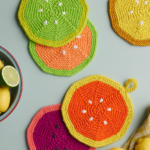 Fresh Picked Pot Holder free Fresh Picked Pot Holder knitting pattern in Purl Soho's Cotton Chirp DK yarn
