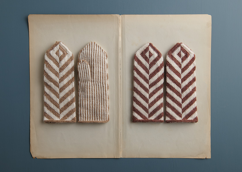 Ainur Berkimbay For Purl Soho: Herringbone Mittens in Knitting Yarn Fine | Purl Soho