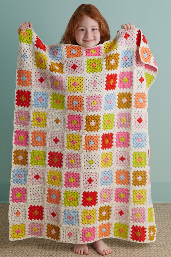 Granny Square Blanket In Cotton Pure | Purl Soho