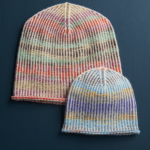 free Painted Sky Hat knitting pattern in Purl Soho's Novella yarn